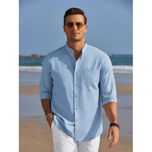 Classic Fit  Versatile Summer Beach Shirt for Men 